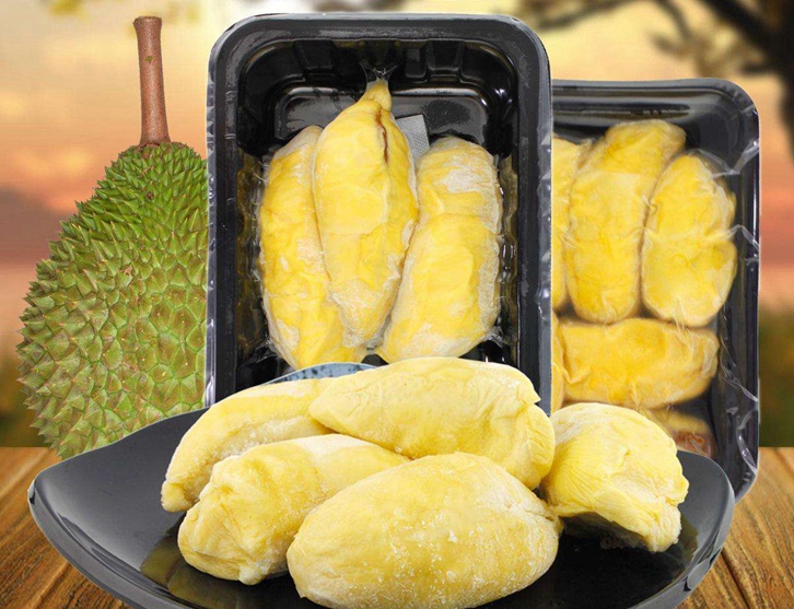Customs clearance documents for imported frozen durian flesh from Thailand's Golden Pillow